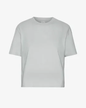 T-shirt court ample bio - Gris délavé