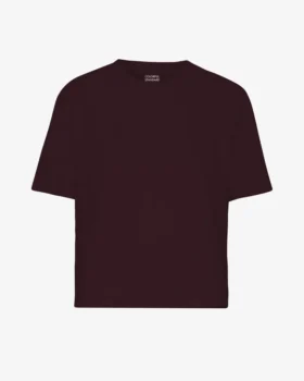T-shirt court ample bio - Rouge sang de bœuf