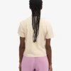 T-shirt court ample en coton bio - Blanc ivoire