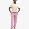 T-shirt court ample en coton bio - Blanc ivoire