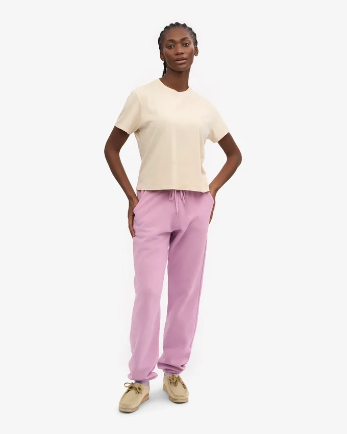 T-shirt court ample en coton bio - Blanc ivoire