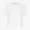 T-shirt court ample en coton bio - Blanc optique