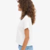T-shirt court ample en coton bio - Blanc optique