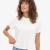 T-shirt court ample en coton bio - Blanc optique