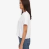 T-shirt court ample en coton bio - Blanc optique
