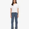 T-shirt court ample en coton bio - Blanc optique