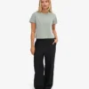 T-shirt court ample en coton bio - Bleu acier