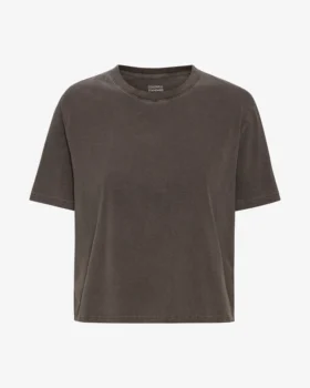 T-shirt court ample en coton bio - Faded Mud