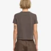 T-shirt court ample en coton bio - Faded Mud