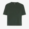 T-shirt court ample en coton bio - Forêt de minuit