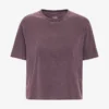 T-shirt court ample en coton bio - Grape délavé