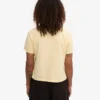 T-shirt court ample en coton bio - Jaune pâle