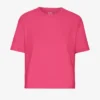 T-shirt court ample en coton bio - Rose bubble-gum