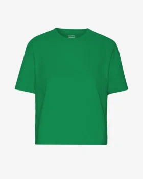 T-shirt court ample en coton bio - Vert Kelly