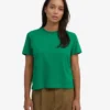 T-shirt court ample en coton bio - Vert Kelly