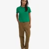 T-shirt court ample en coton bio - Vert Kelly