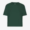 T-shirt court ample en coton bio - Vert émeraude