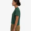 T-shirt court ample en coton bio - Vert émeraude