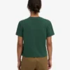 T-shirt court ample en coton bio - Vert émeraude