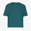 T-shirt court ample en coton bio - Vert océan