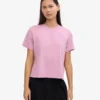 T-shirt court et ample en coton bio - Fleur de cerisier