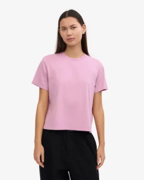 T-shirt court et ample en coton bio – Fleur de cerisier
