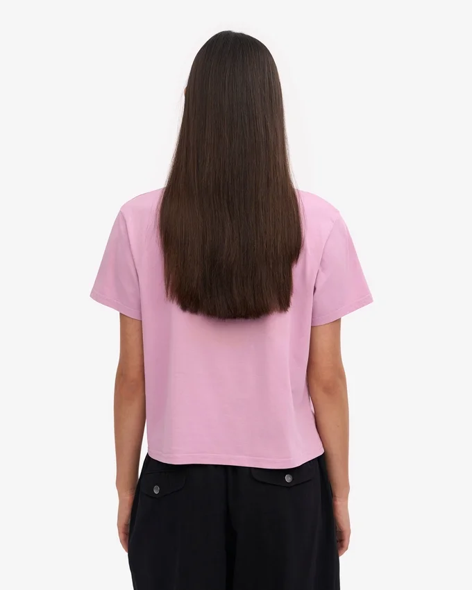 T-shirt court et ample en coton bio - Fleur de cerisier