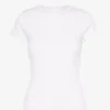T-shirt côtelé bio - Blanc optique