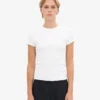 T-shirt côtelé bio - Blanc optique