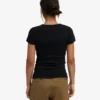 T-shirt côtelé bio - Noir intense