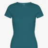 T-shirt côtelé bio – Vert océan