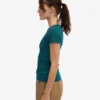 T-shirt côtelé bio – Vert océan