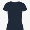 T-shirt en coton bio à côtes – Bleu marine