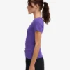 T-shirt en coton bio à côtes - Violet ultra