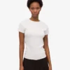 T-shirt en jersey côtelé bio - Mélange neige