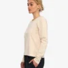 T-shirt à manches longues bio pour femme - Blanc ivoire
