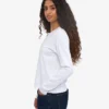 T-shirt à manches longues bio pour femme - Blanc optique