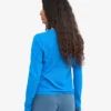 T-shirt à manches longues bio pour femme - Bleu Pacifique