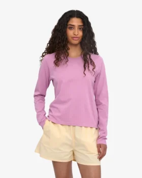 T-shirt à manches longues bio pour femme – Fleur de cerisier