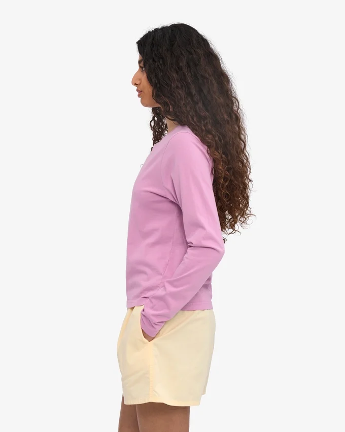T-shirt à manches longues bio pour femme - Fleur de cerisier