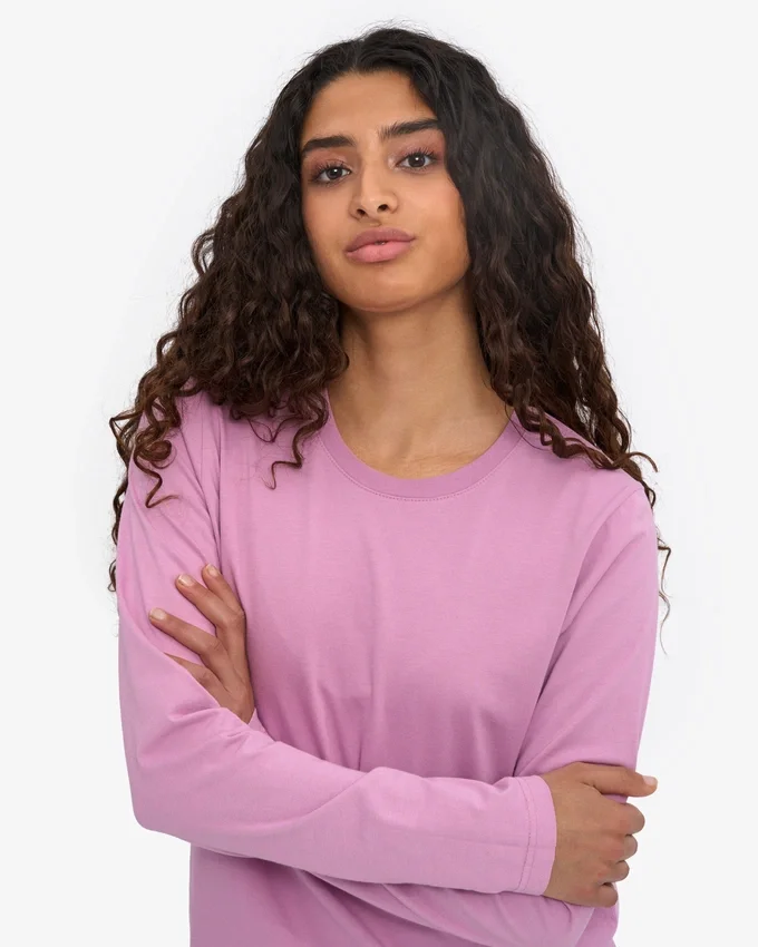 T-shirt à manches longues bio pour femme - Fleur de cerisier