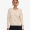 T-shirt à manches longues bio pour femme - Kaki délavé