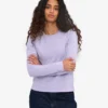 T-shirt à manches longues bio pour femme - Lavande pâle