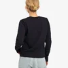 T-shirt à manches longues bio pour femme - Noir profond