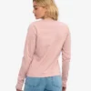 T-shirt à manches longues bio pour femme - Rose délavé