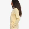 T-shirt à manches longues bio pour femme - Soft Yellow