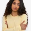 T-shirt à manches longues bio pour femme - Soft Yellow
