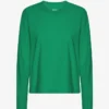T-shirt à manches longues bio pour femme - Vert Kelly