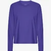 T-shirt à manches longues bio pour femme - Violet ultra