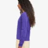 T-shirt à manches longues bio pour femme - Violet ultra